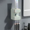 R24-RA-958 Wall-mounted lazy person electric toothpaste sensor toothbrush rack automatic sensing toothpaste squeezing magic tool details Picture